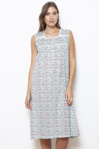 Burl Cotton Lawn Fleur Sleeveless Nightdress